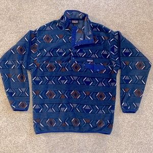 Patagonia Synchilla Snap-T Fleece Pullover Men's Large Lifecycle Glass Blue